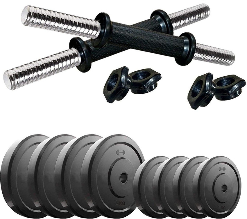 SHIVAM SPORTS 2.5 1 KgX4 PVC Weight Plates Home Gym Dumbbell Set