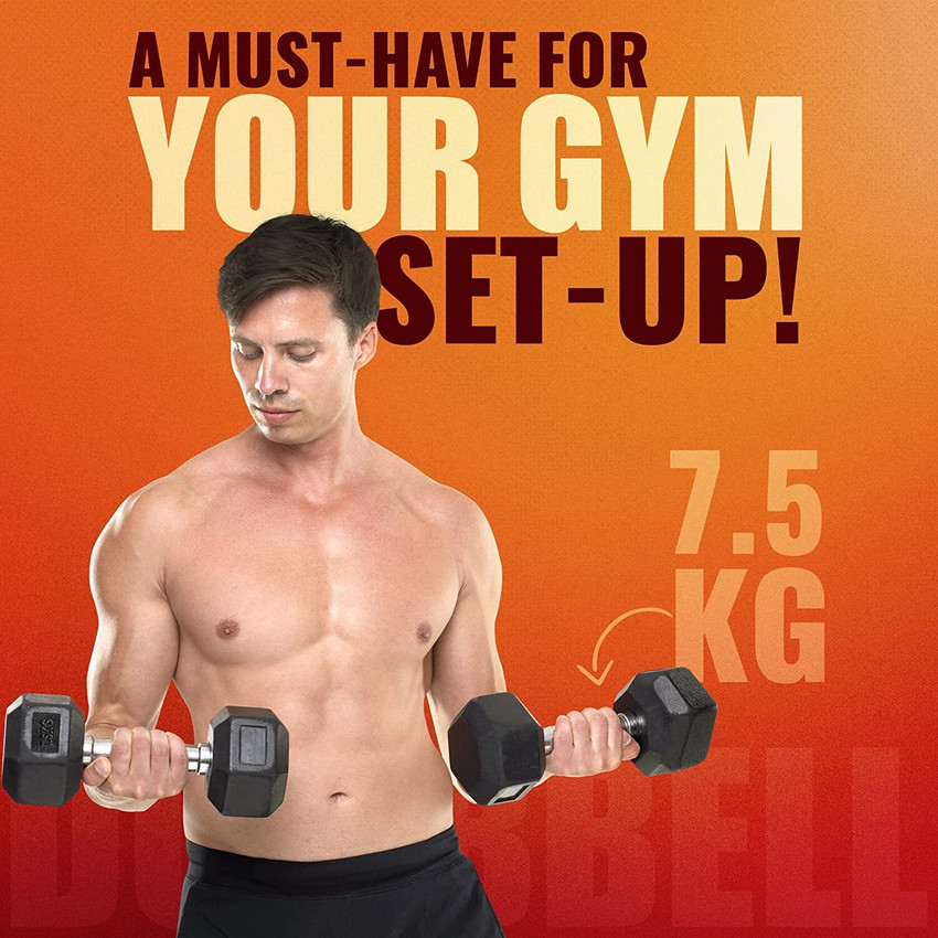 7.5 kg dumbbell best sale set