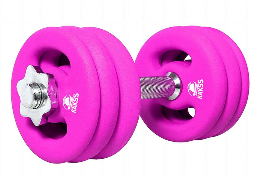 KAKSS Cast Iron Plate Neoprene Coated 4kg 4pc Adjustable Dumbbell