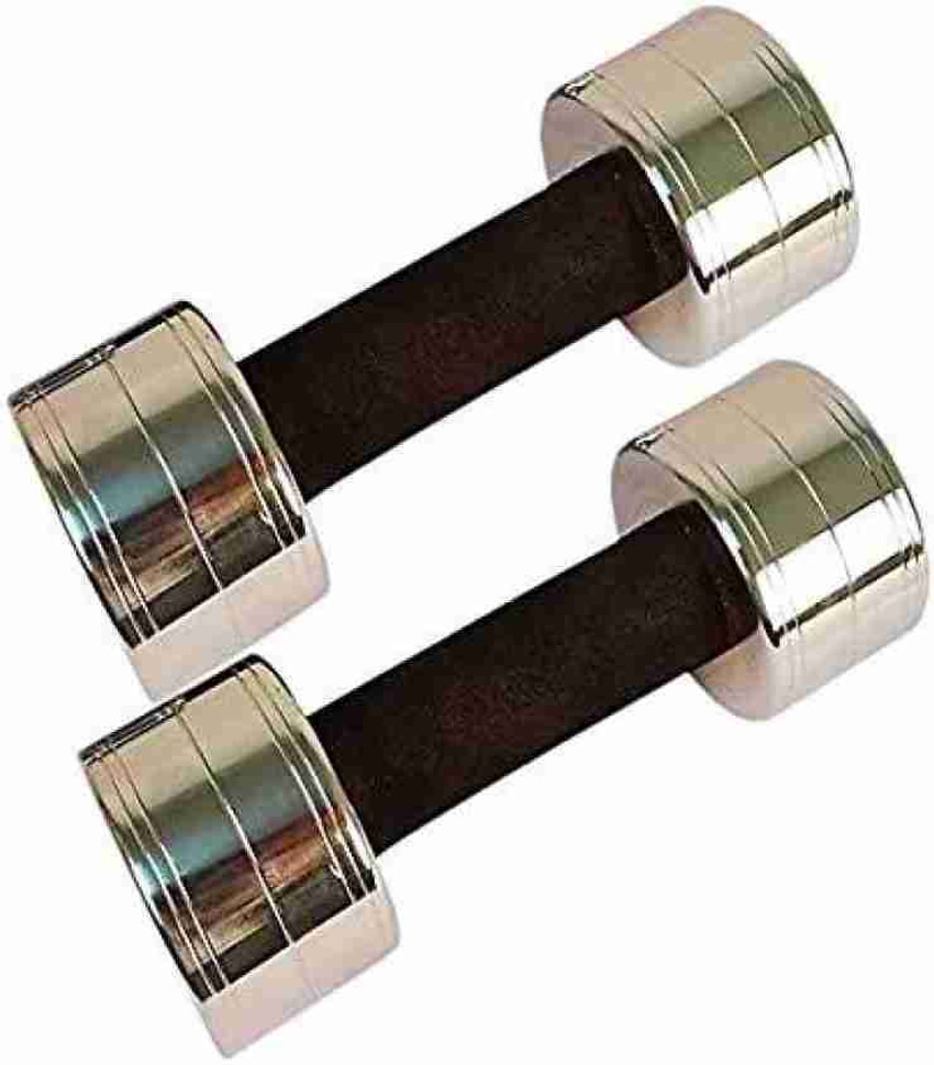 VNH Sports 5Kg 5Kg X 2 Steel Dumbbells with Rubber Grip Fixed Weight Dumbbell Buy VNH Sports 5Kg 5Kg X 2 Steel Dumbbells with Rubber Grip Fixed Weight Dumbbell Online at Best Prices
