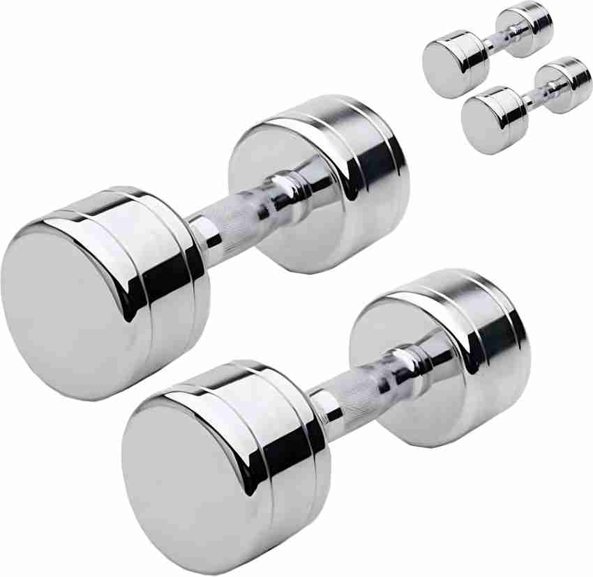 YDV Steel Dumbbells 6 kg X 2 12 kg Set Fitness Heavy Duty Solid Adjustable Dumbbell