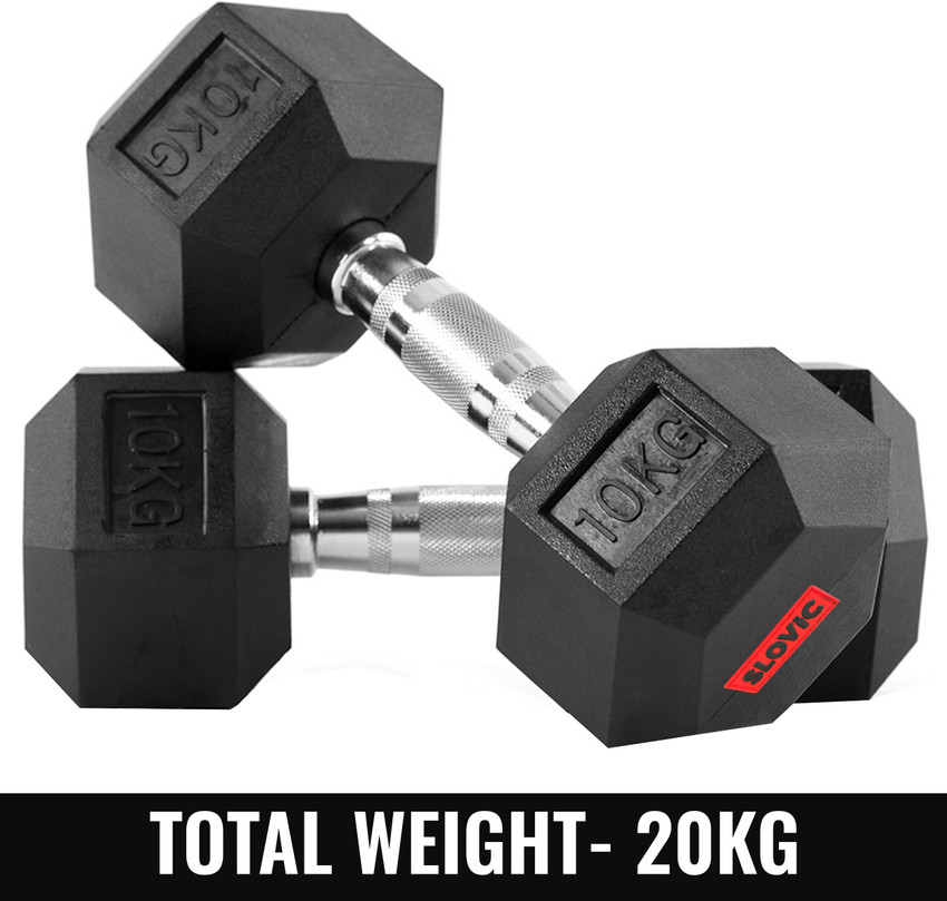 SLOVIC Dumbbells Set for Home Gym 10 kg Set of 2 Fixed Weight Dumbbell Buy SLOVIC Dumbbells Set for Home Gym 10 kg Set of 2 Fixed Weight Dumbbell