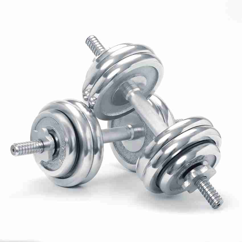 KAKSS Cast Iron Chrome Plated Spinlock Bodybuilding Fitness and