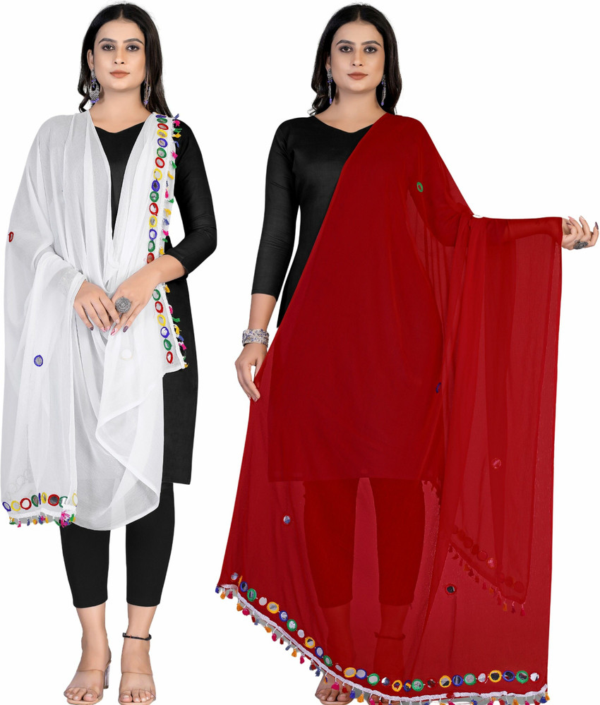 Kemza Chiffon Embellished Women Dupatta Buy Kemza Chiffon