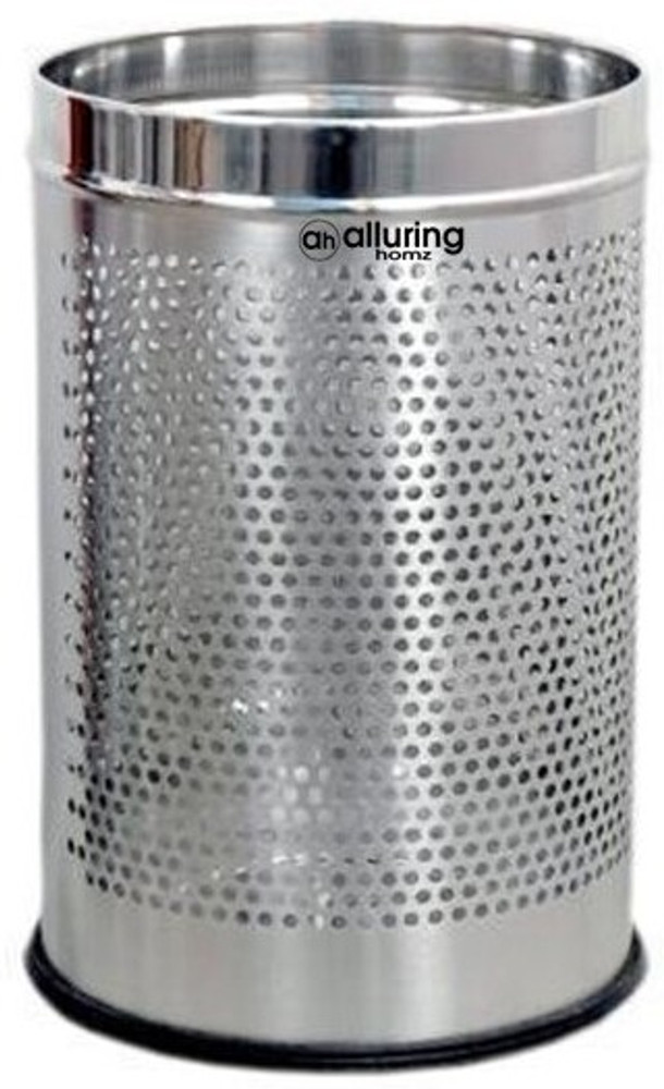 Stainless steel dustbin round hotsell
