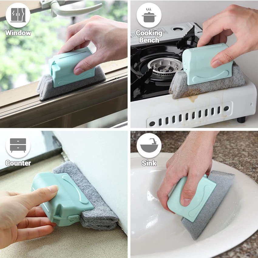 Household Window Groove Cleaning Brush Reusable Creative Handheld Tool