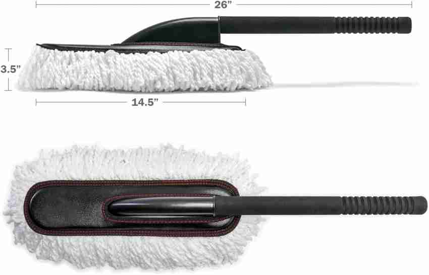 Microfiber Car Duster Brush - Cleaning Tool for Car Interior and Exterior,  Soft Scratch Free Reusable Hand Duster Great for Cleaning Car Interior and