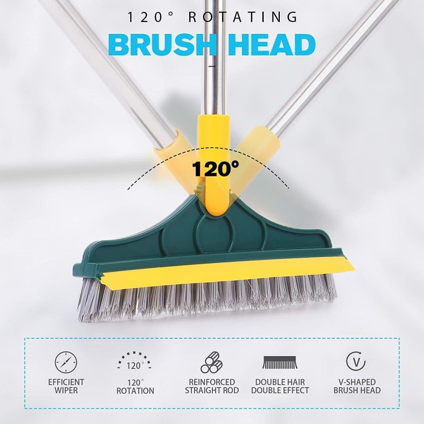 V-shaped Crevice Brush, Bathroom Long Handle Brush, Floor Brush