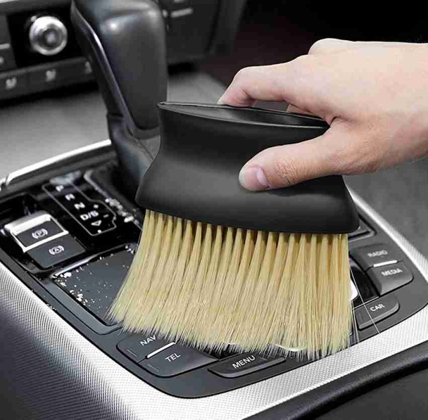 Car Interior Detailing Brush,Ultra-Soft Car Detailing Brushes,Car Interior  Cleaning Tool Car Brushes for Detailing,Curved Design Car Detailing Brush