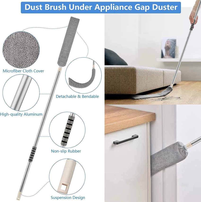 2 Pack Gap Cleaning Brush, Under Appliance Duster, Extendable