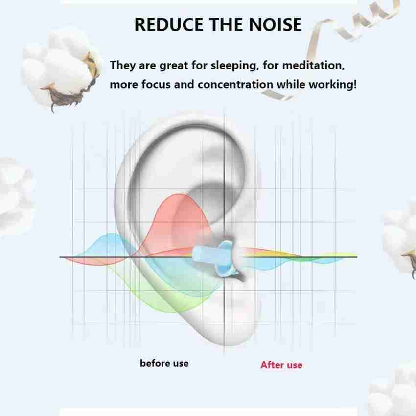 Premium Ear Plugs for Sleeping (20 Pairs, Orange), Noise