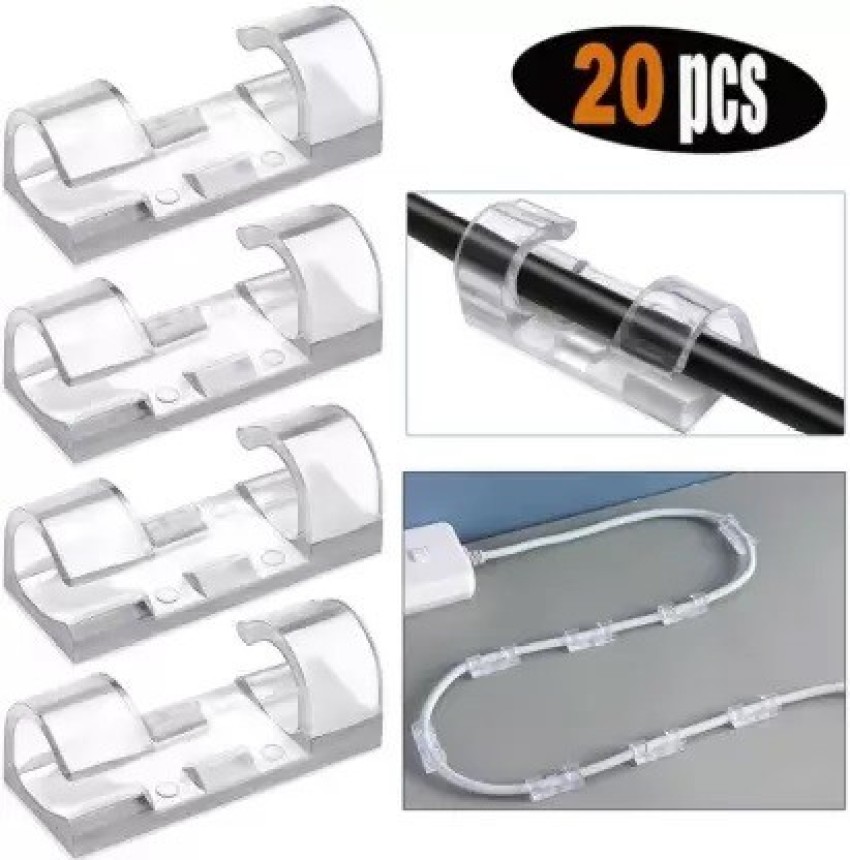 1st Choice Cable Clips, Cable Organiser, Desktop Cord Organizer Hook, Cable  Management 20pc Earphone Cable Organizer Price in India - Buy 1st Choice Cable  Clips, Cable Organiser, Desktop Cord Organizer Hook, Cable