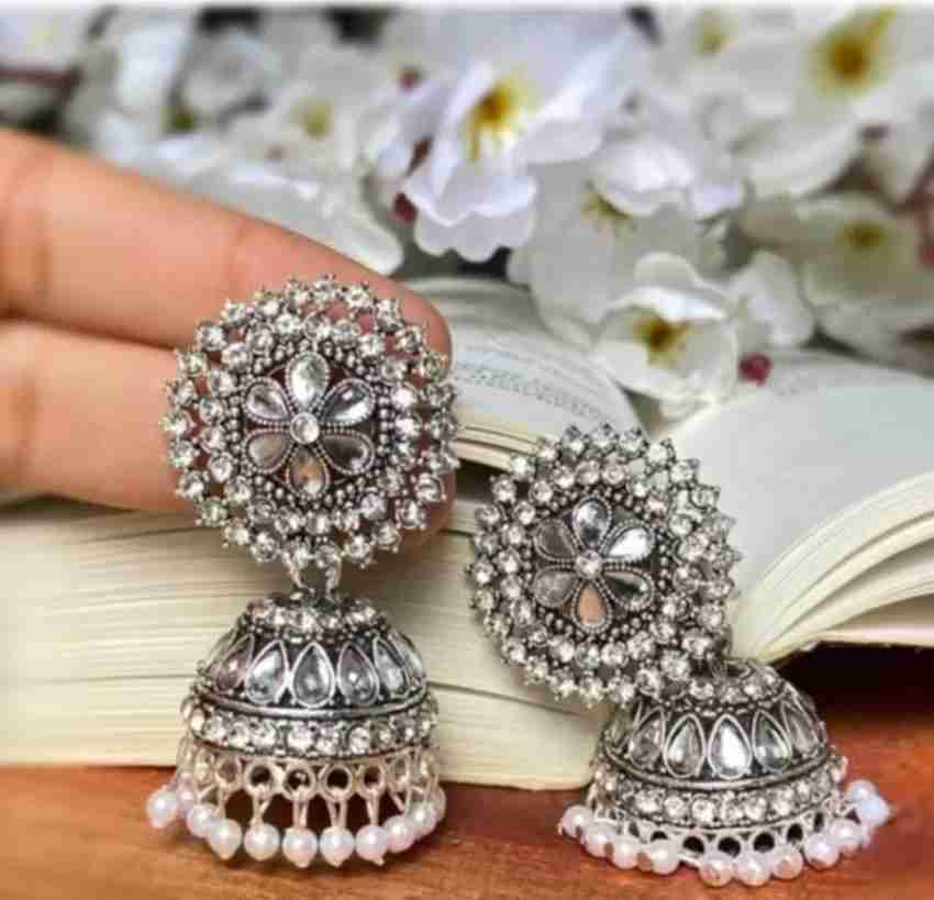 Original sale silver jhumkas