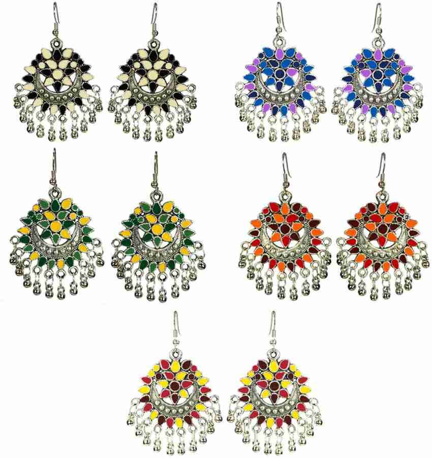 Buy ART SUNDARI Meenakari Earrings Combo for Flipkart