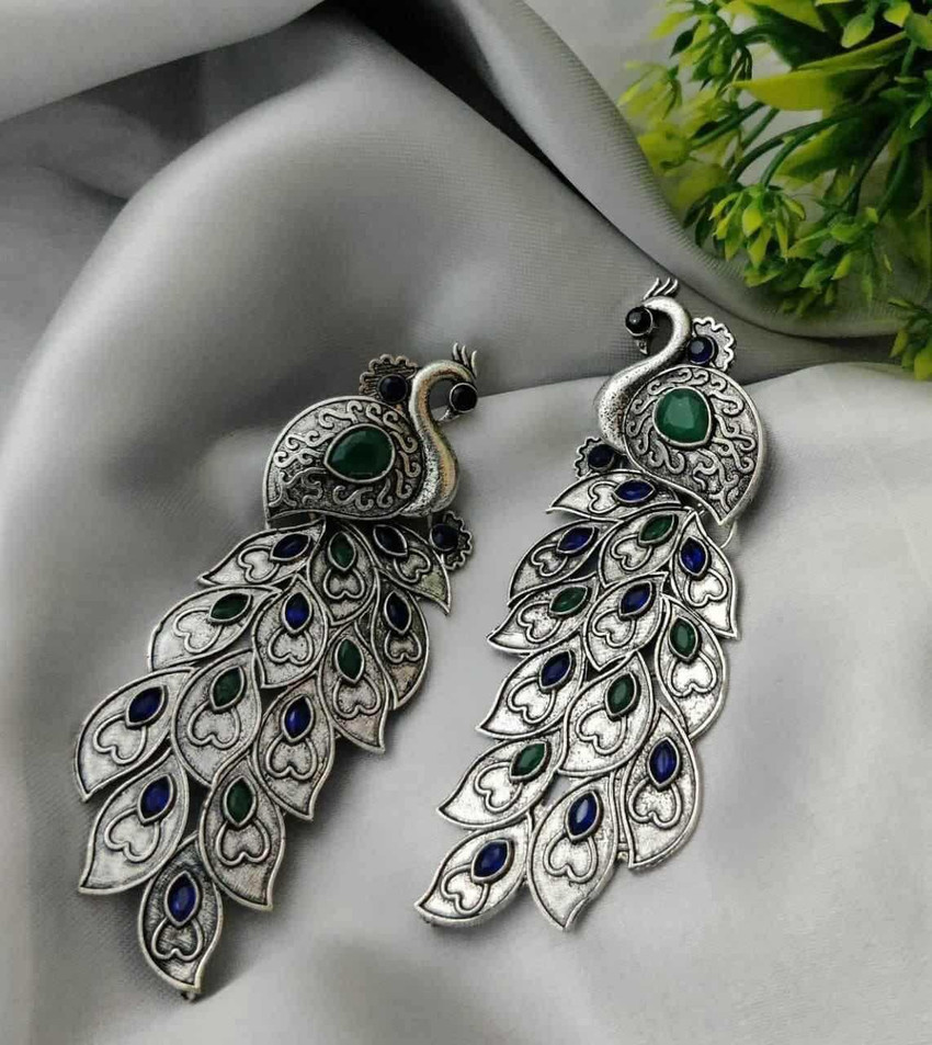 Peacock earrings flipkart discount
