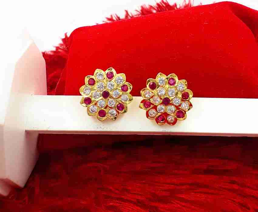 Old model earrings in gold top