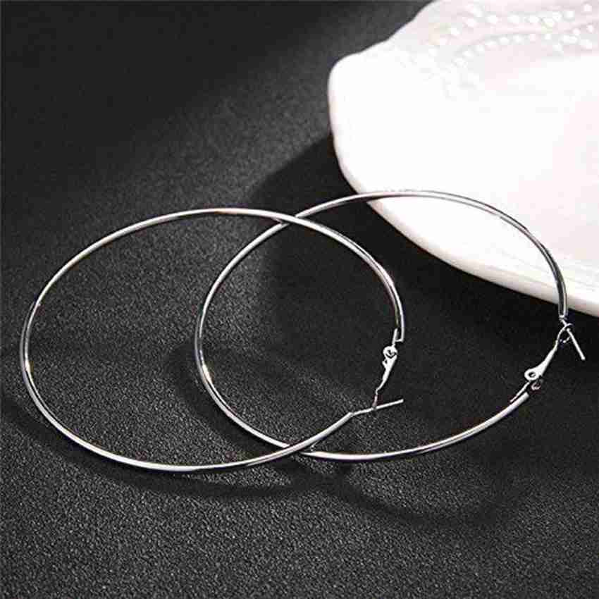 Round shape store earrings silver