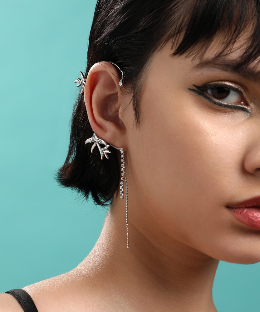 Flipkart Buy SOHI SOHI Silver Plated Ear Cuff Alloy Cuff Earring Online at Best Prices in India