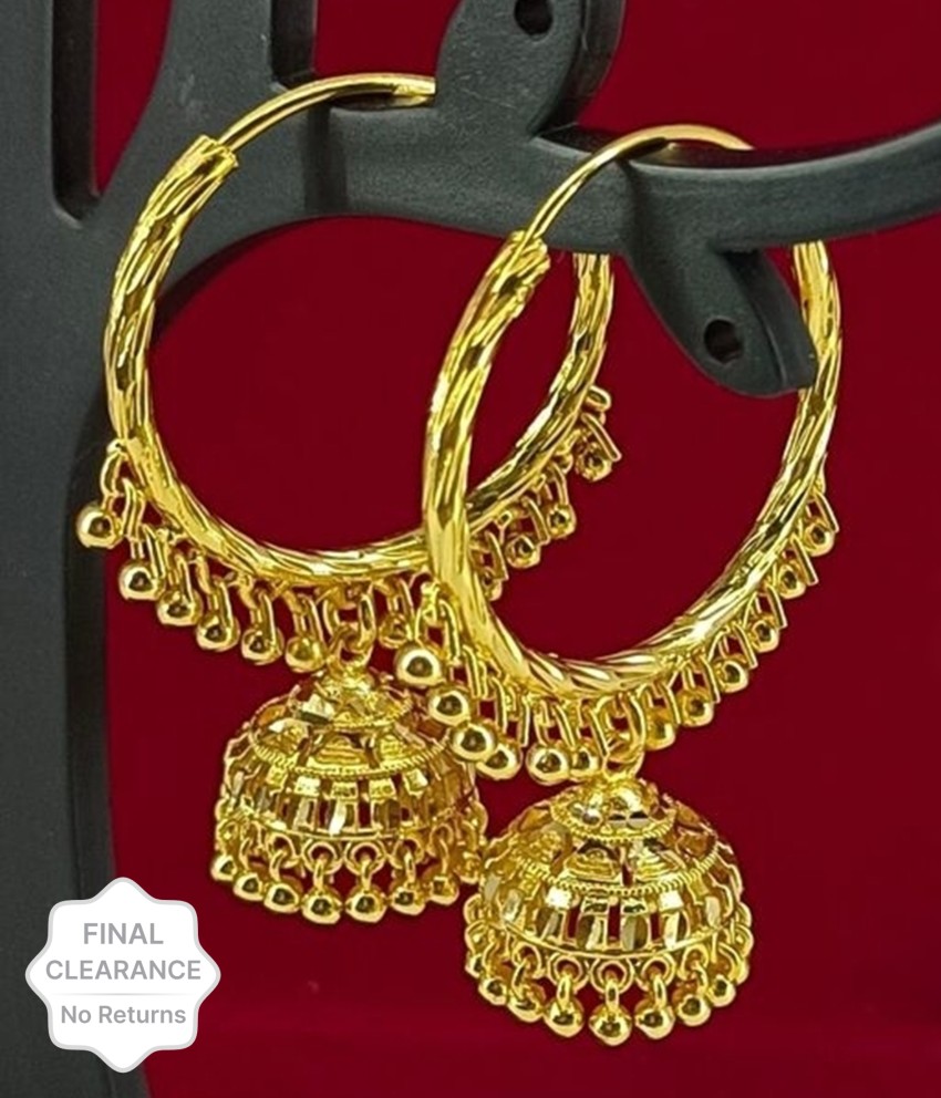 Gold deals jhumka bali