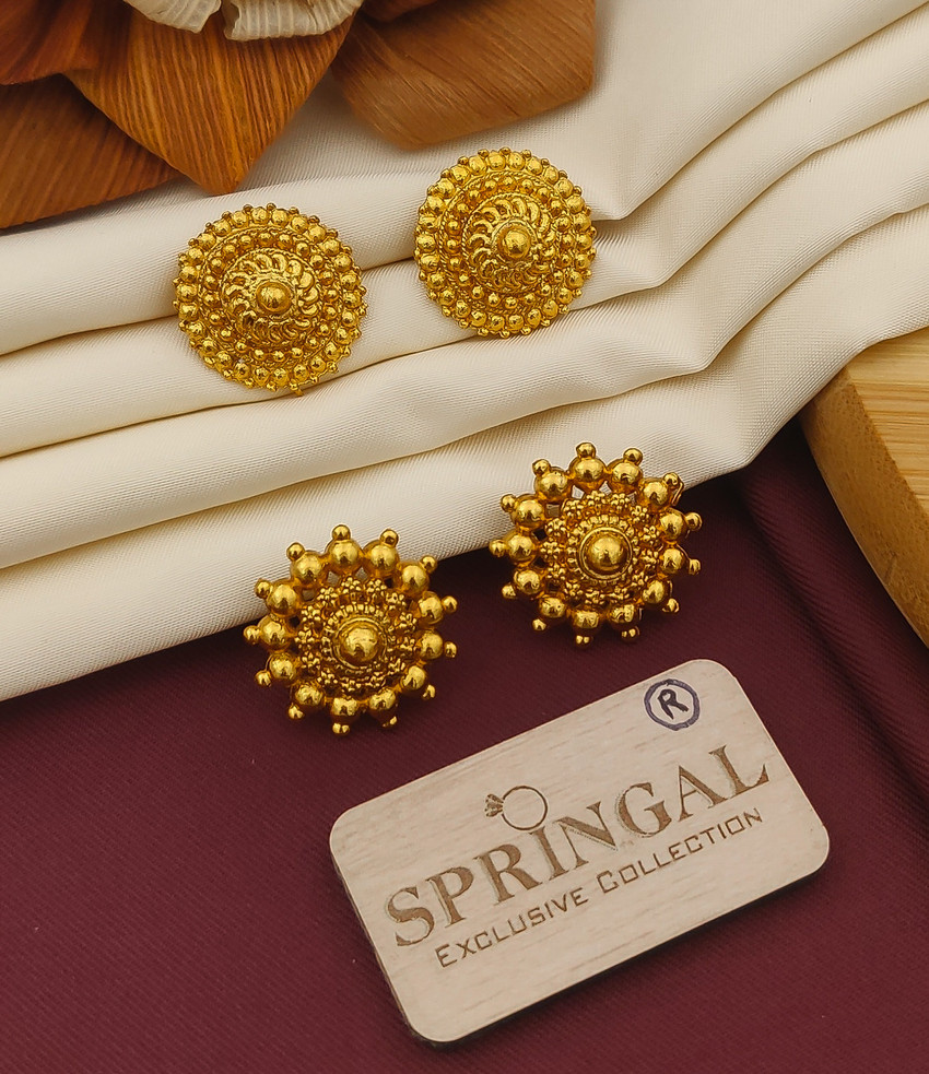 Flipkart Buy SPARSH JEWELRY jhumki earrings combo Gold