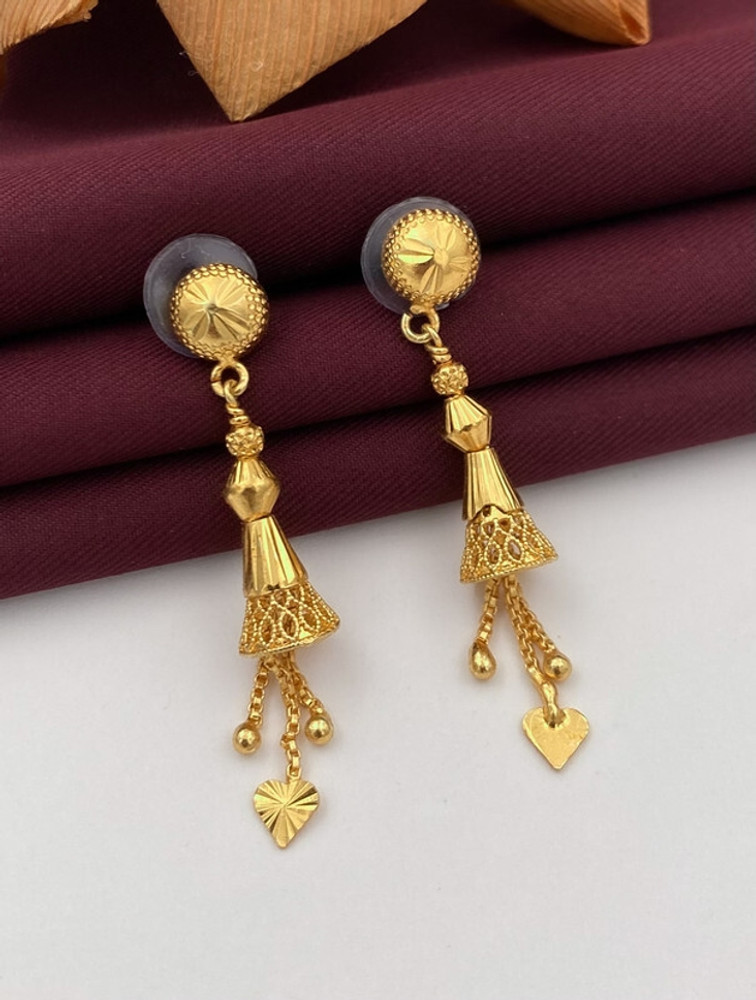 Flipkart Buy SHREEJI FASHION JEWELLRY 1 GRAM GOLD PLATED DELICATE SUIDHAGA EARRINGS FOR WOMEN GIRLS. Brass Jhumki Earring Online at Best Prices in India