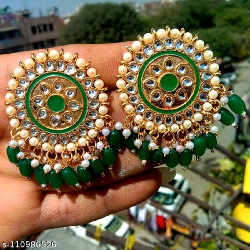 Flipkart Buy MONKDECOR MOTI TOPS Alloy Stud Earring Online