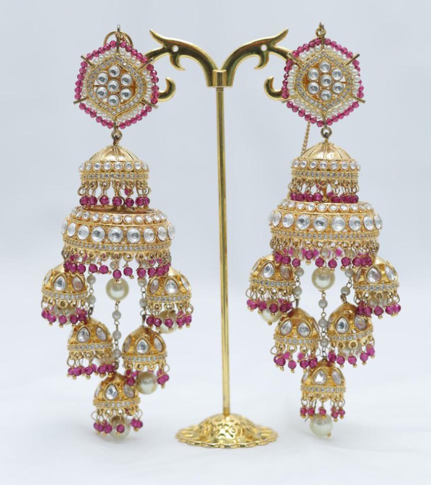 Flipkart.com - Buy Sibbu Collections multicolor Bali Jhumka Earrings for  Women and Girls Alloy, Brass Jhumki Earring Online at Best Prices in India