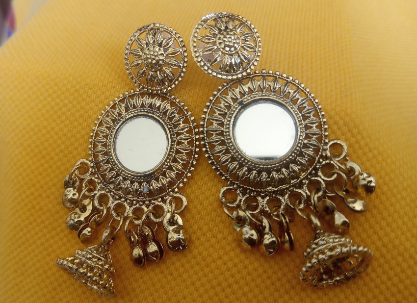 Mirror earrings flipkart sale