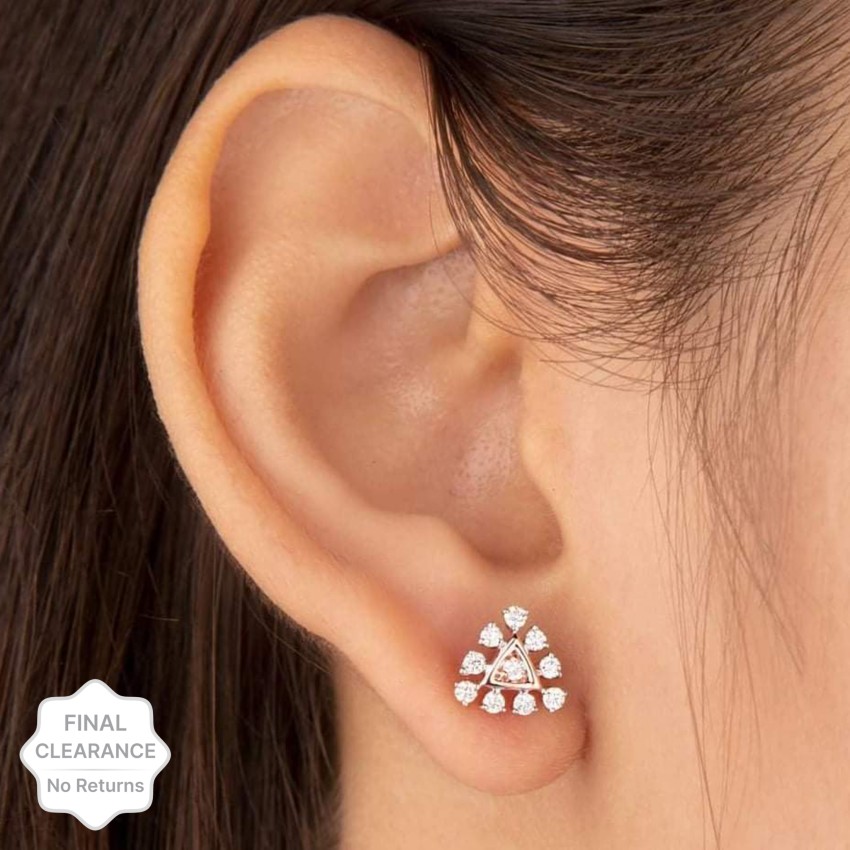Flipkartcom  Buy SHI Jewellery CZ Tops American Diamond Stud Earrings  Party Wear College wear for Girls Women Cubic Zirconia Metal Stud Earring  Online at Best Prices in India