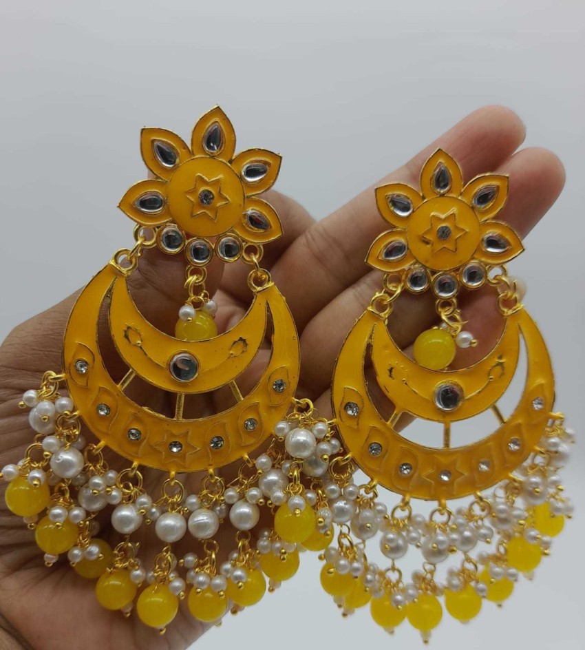 Yellow 2025 earrings online