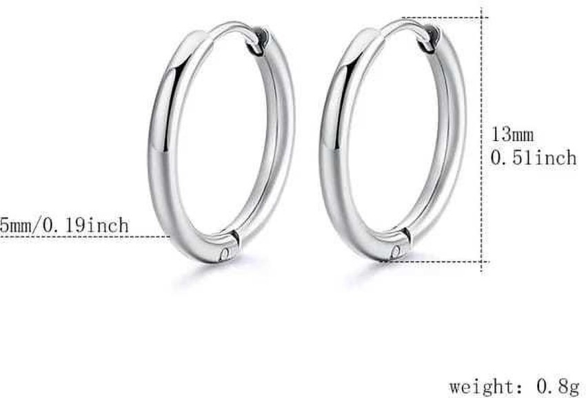 Buy YADOCA 13 Pairs Stainless Steel Cartilage Stud Earrings for Men Women  Helix Tragus CZ Barbell Conch Piercing Earrings Ear Hoop Earrings at  Amazonin