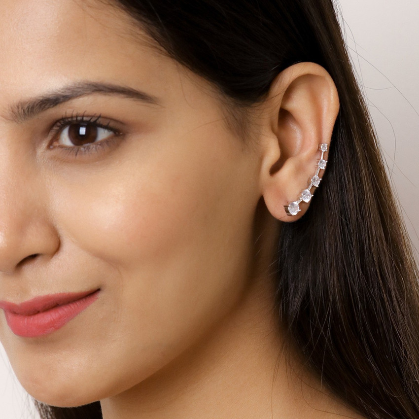 Cubic zirconia ear climbers shop