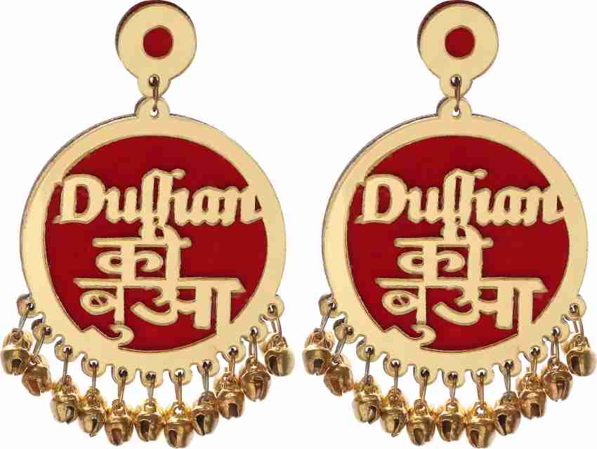 Dulhan on sale gold earrings