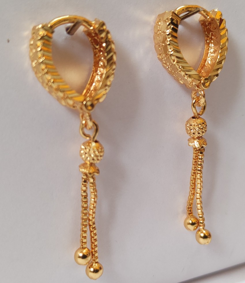 BUY GOLD HOOP EARRINGS FOR WOMEN ONLINE  Waman Hari Pethe Jewellers
