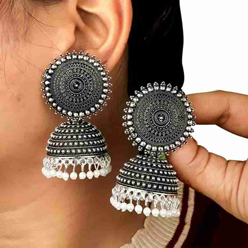 Oxidised on sale jhumka designs