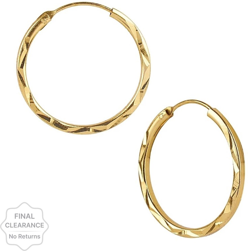 Gold bali hoop deals earrings