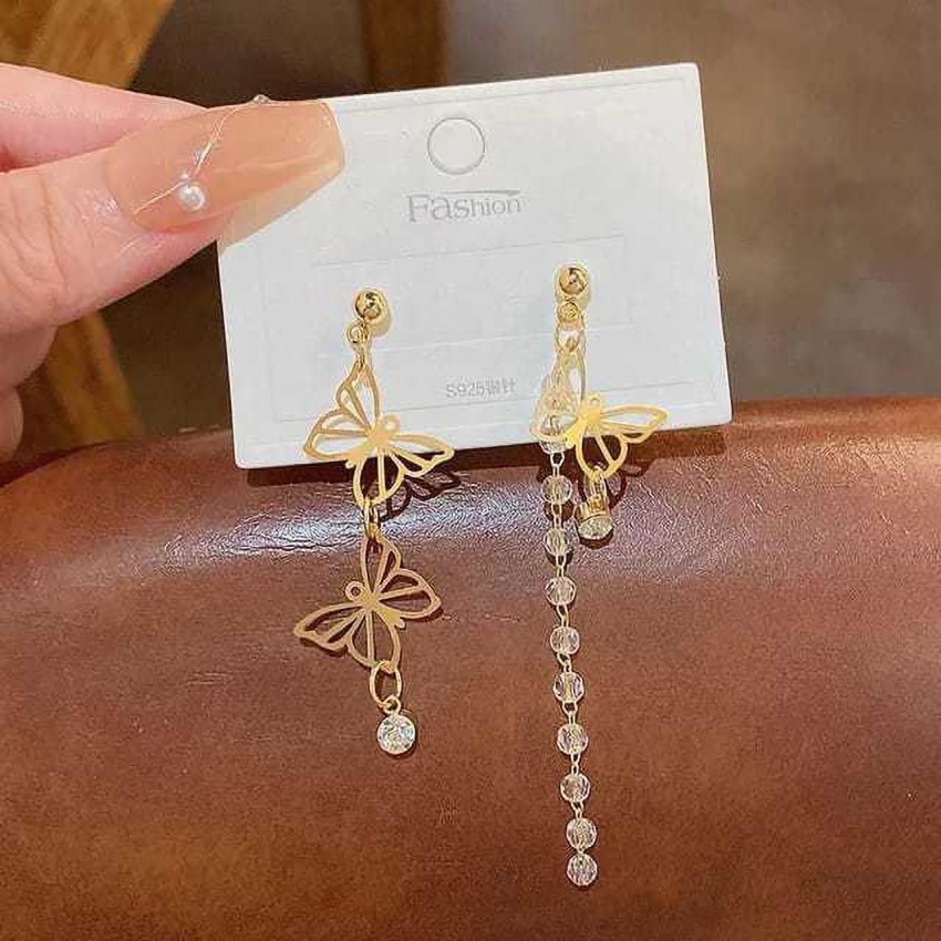 2 pairs earrings  Goldcoloured  Ladies  HM IN