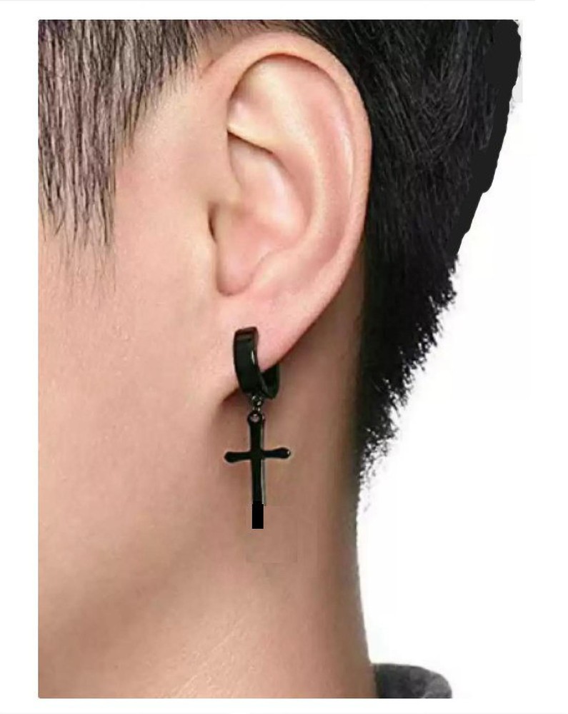 Magnetic Cross Earring | Iced Out Hip-Hop Jewellery – Icefall
