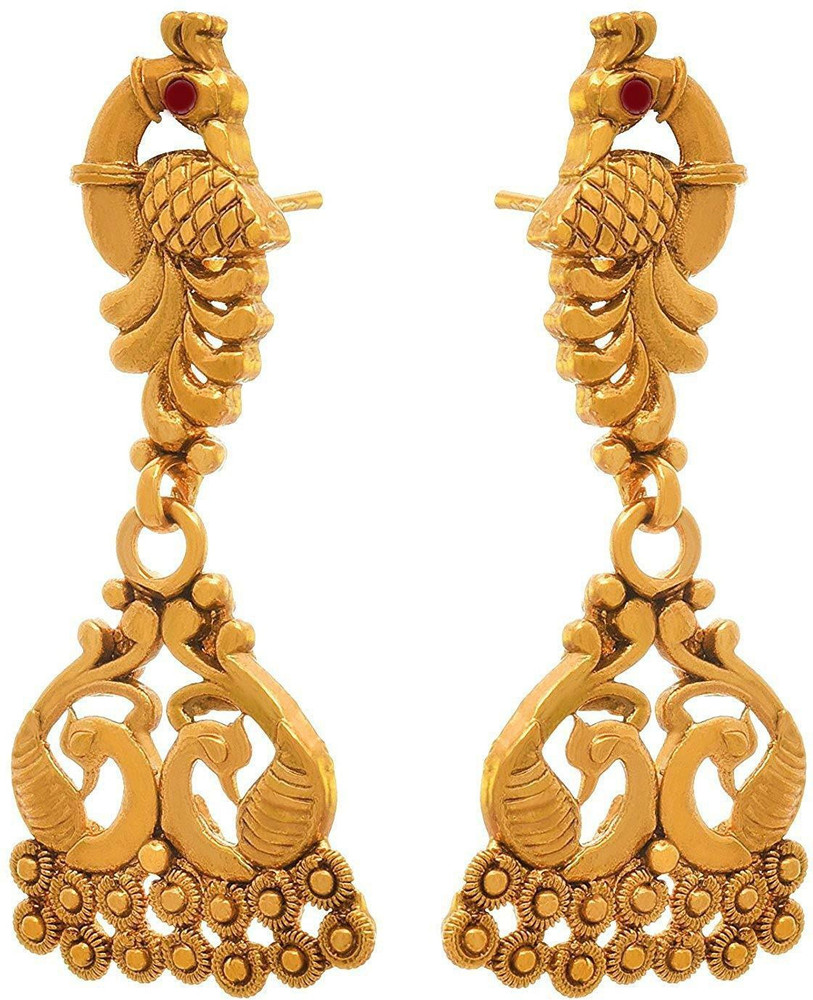 Peacock earrings deals flipkart