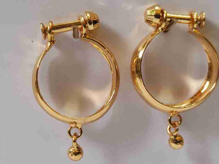 Ring top in earrings