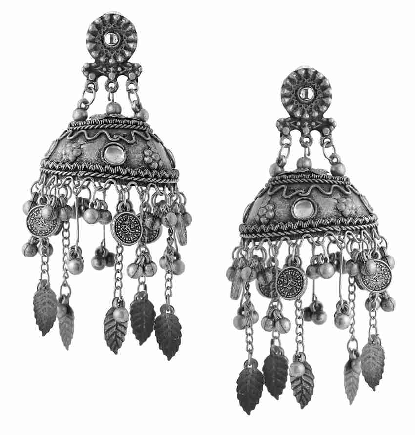 Silver earrings online flipkart new arrivals