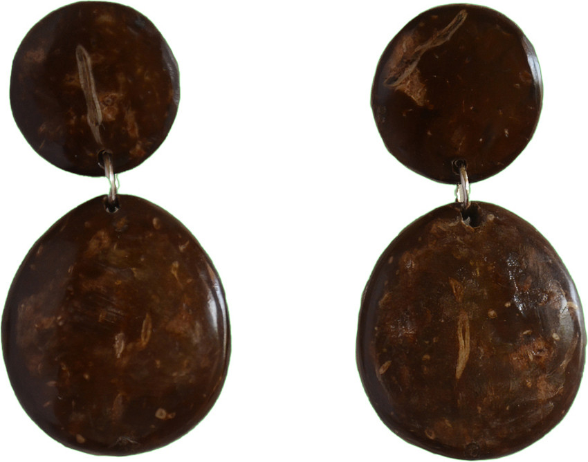 Flipkart.com - Buy RoEarring Coconut Shell Earrings, Organic  