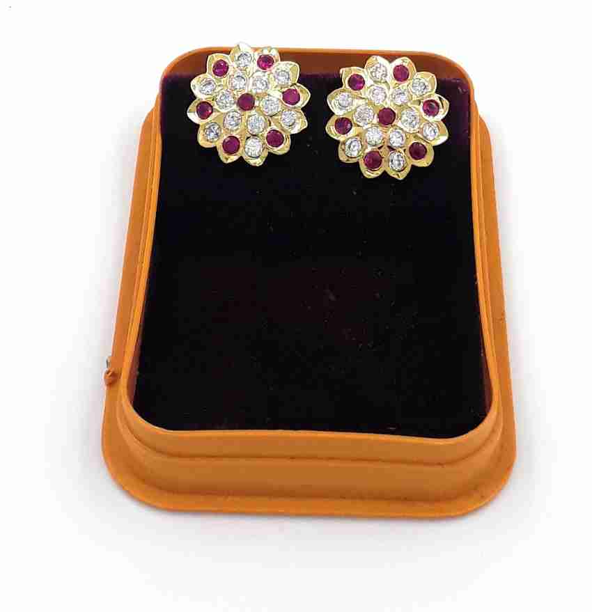 Gold earrings designs hotsell for old age