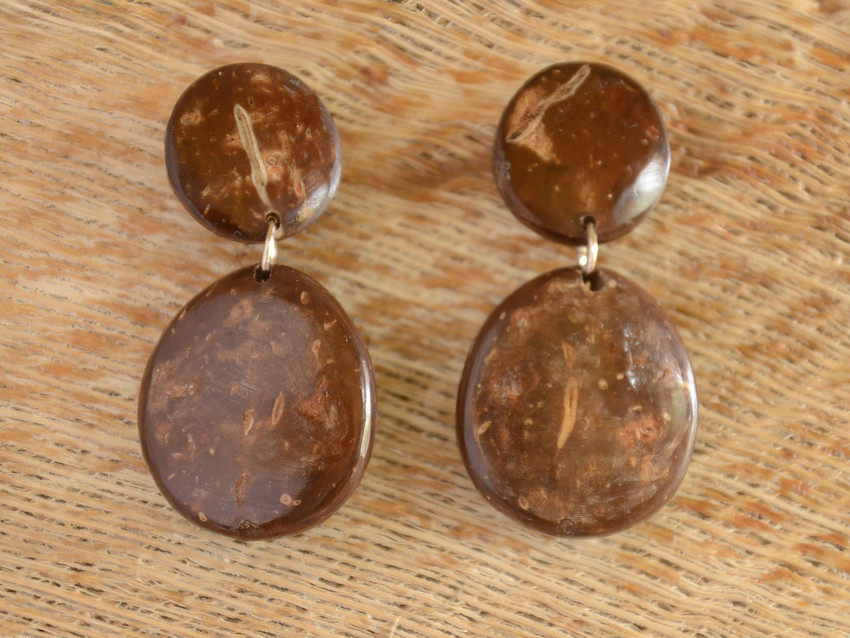 Flipkart.com - Buy RoEarring Coconut Shell Earrings, Organic  