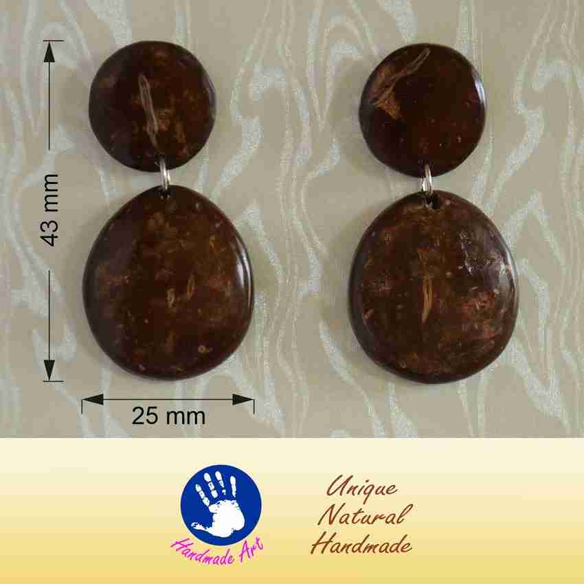 Flipkart.com - Buy RoEarring Coconut Shell Earrings, Organic  