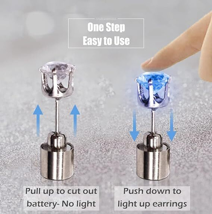 Light up earrings sale
