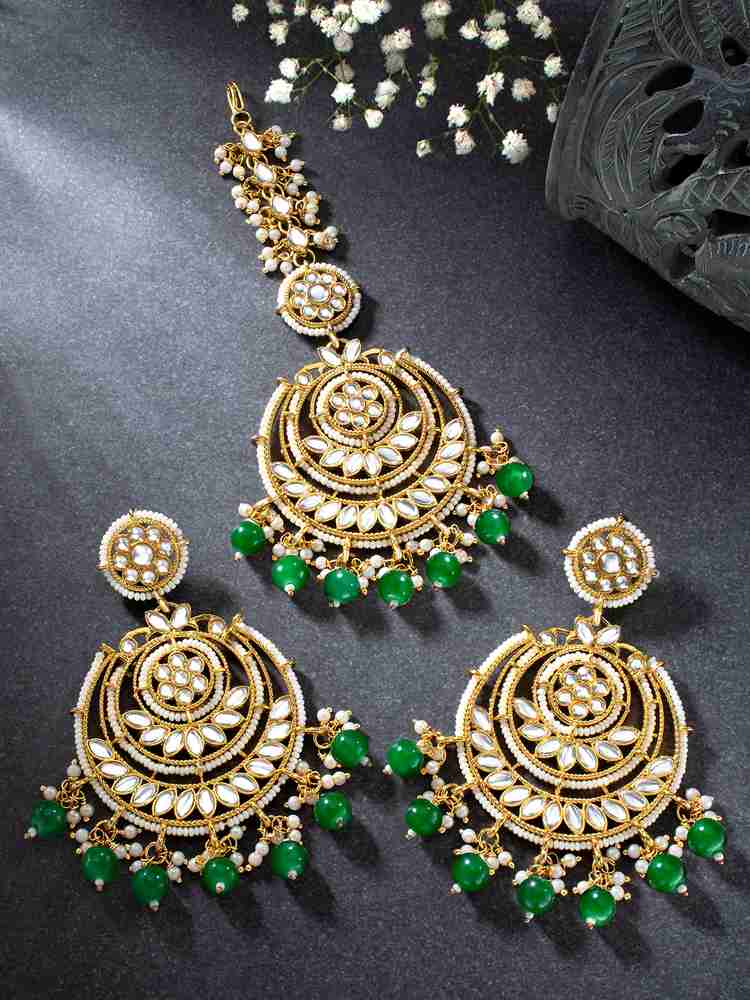 Maang tikka and earrings set flipkart hotsell
