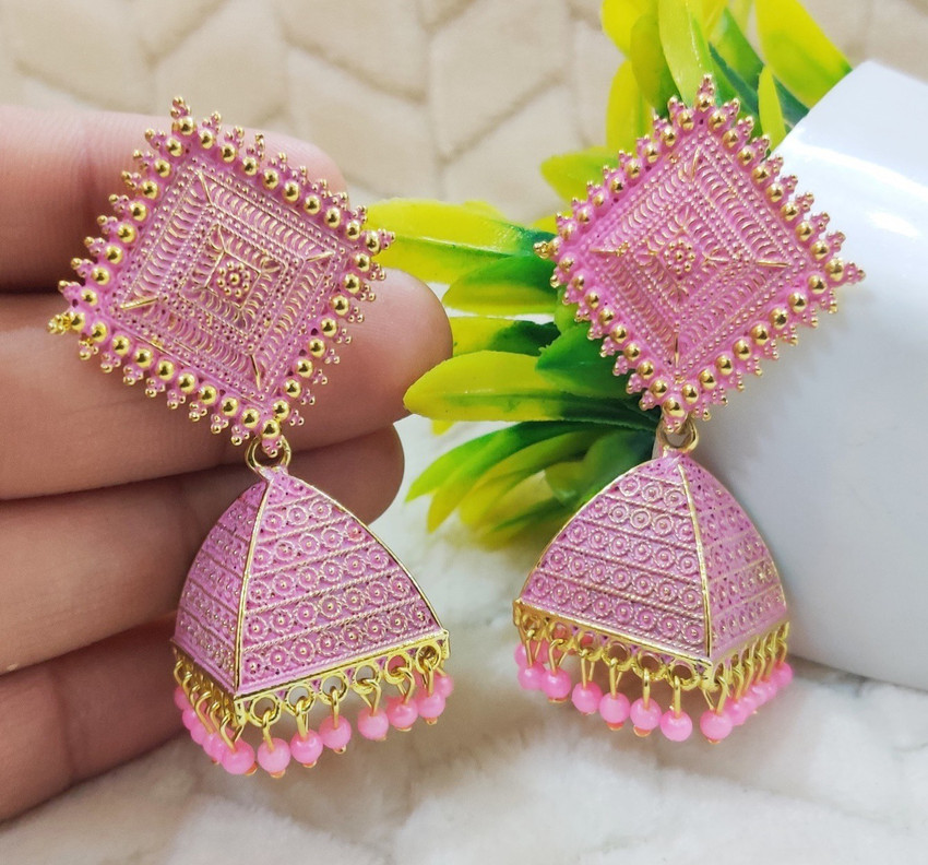 Flipkart Buy TANLOOMS Elite Classical SQ Kundan Jhumka