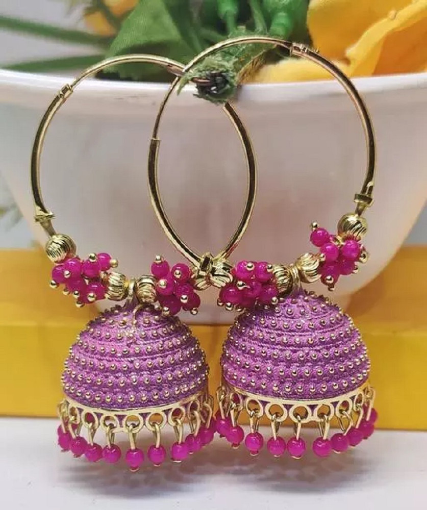 Flipkart Buy Tishool Enterprises Traditional Alloy Jhumki Earrings with a Modern Twist Great for Wedding Season Alloy Hoop Earring Jhumki Earring Online at Best Prices in India