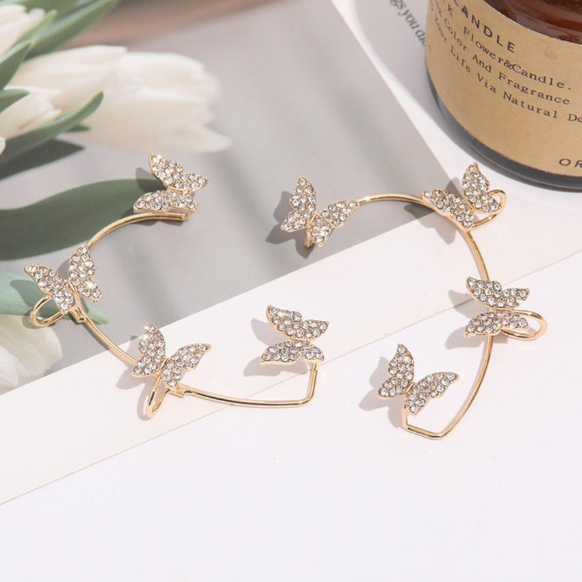 Flipkart.com - Buy Vembley Cubic Zirconia Studded Butterflies